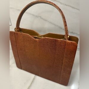 Pristine Condition Mid-century Lizard Bag!